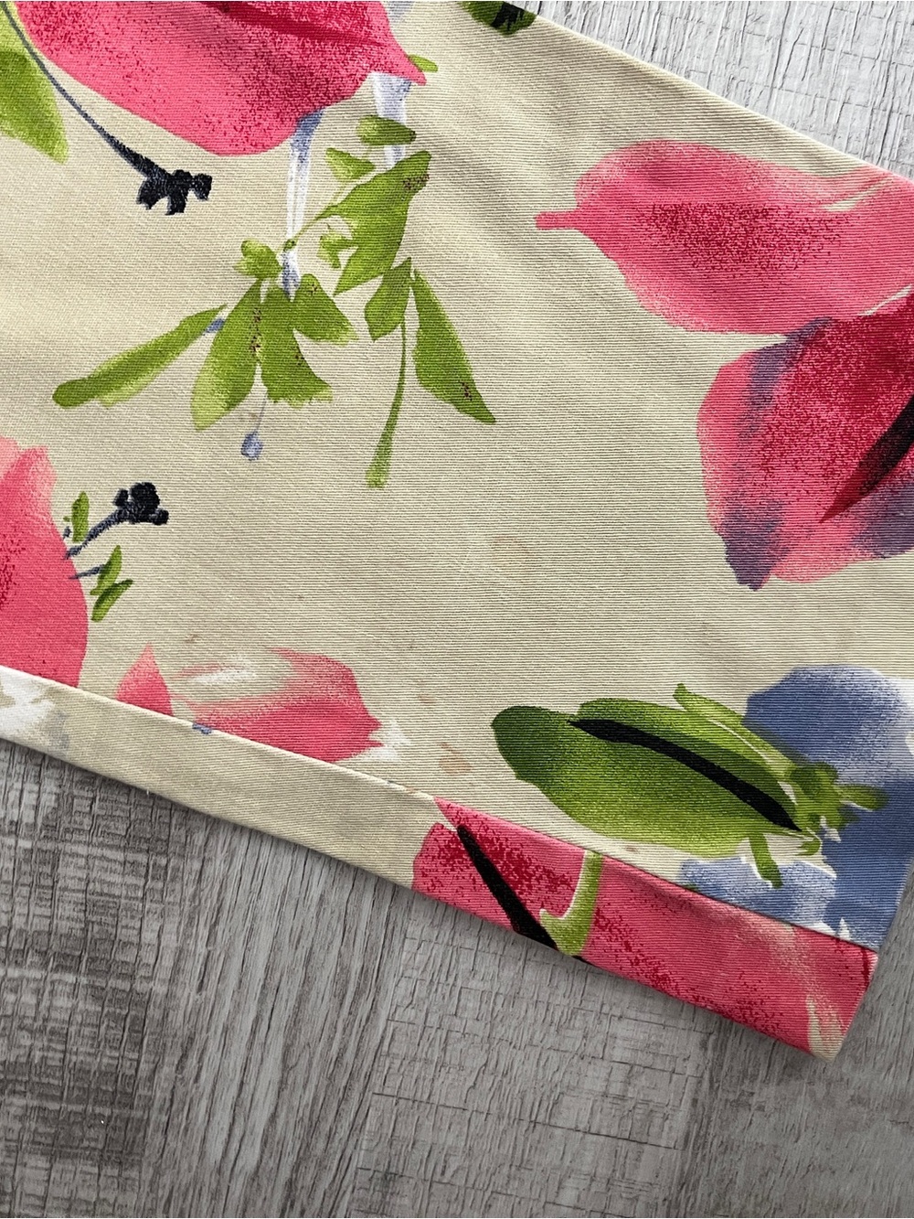 Women's Floral Print Cotton Pants beautiful size 6 petite - Picture 6 of 7